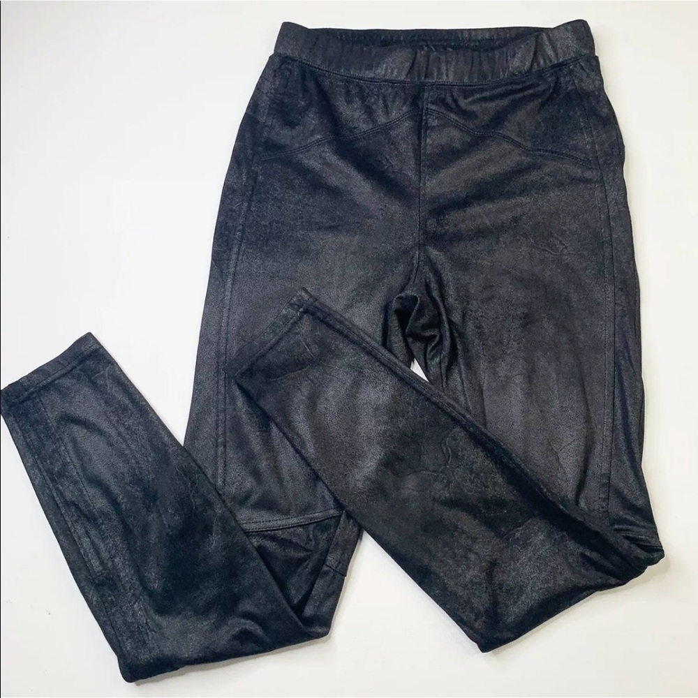 Free People Midnight Black Vegan Suede Leggings